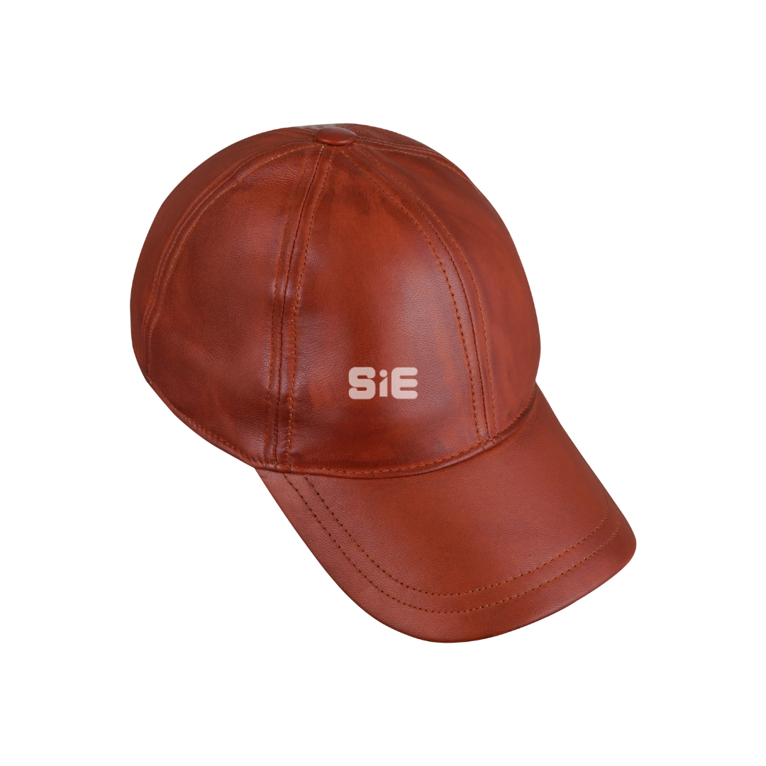 Baseball Leather Cap - Men's