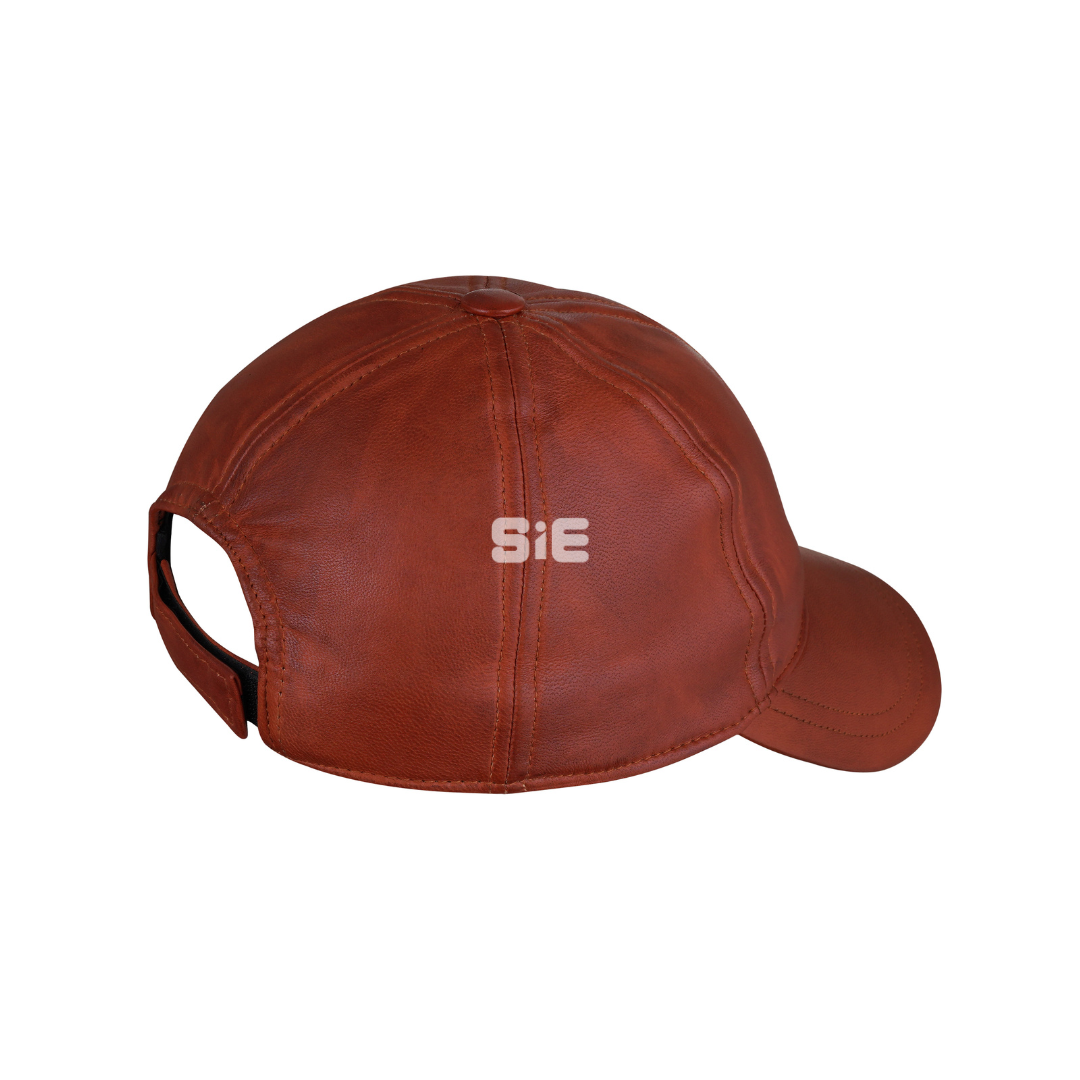 Baseball Leather Cap - Men's