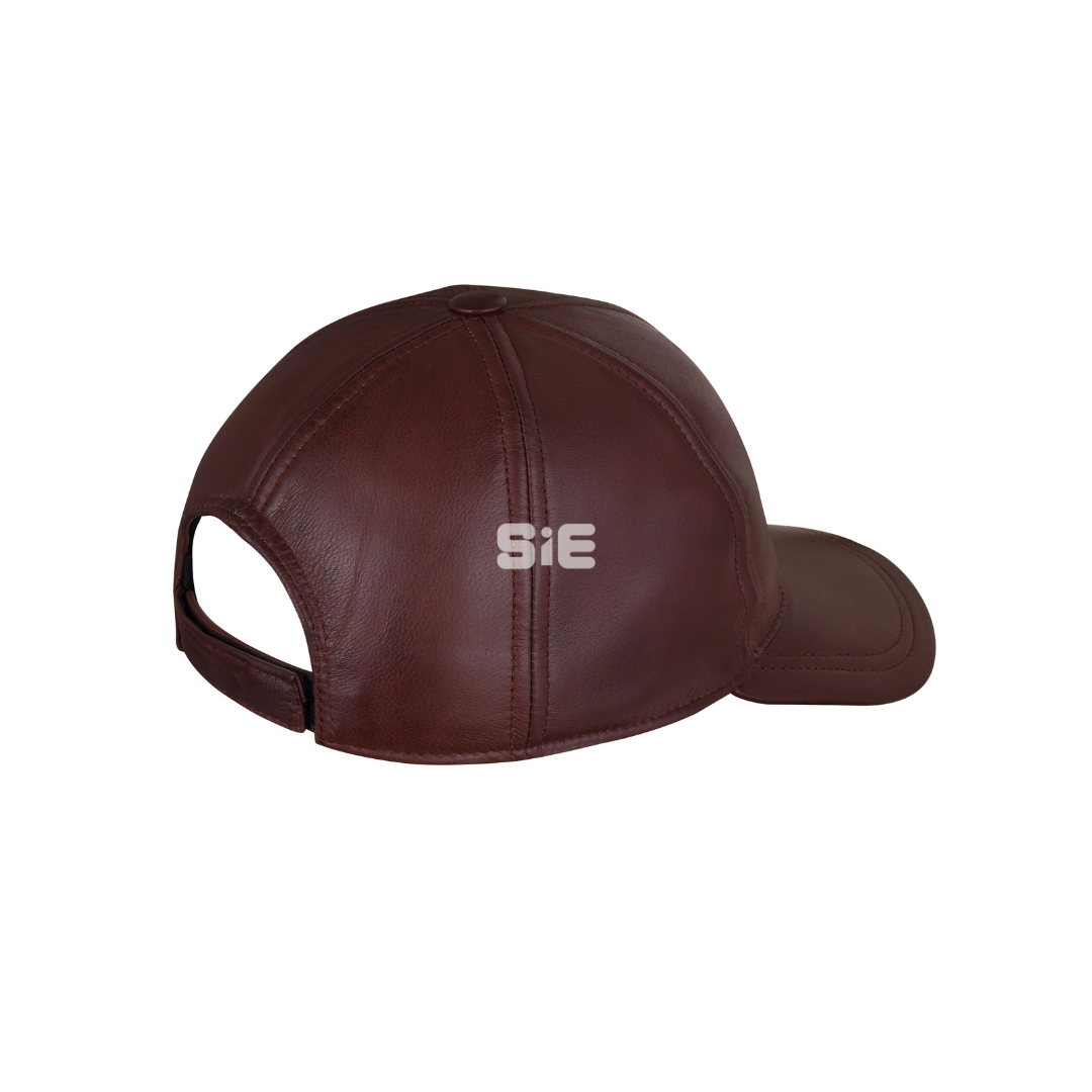 Baseball Leather Cap - Men's