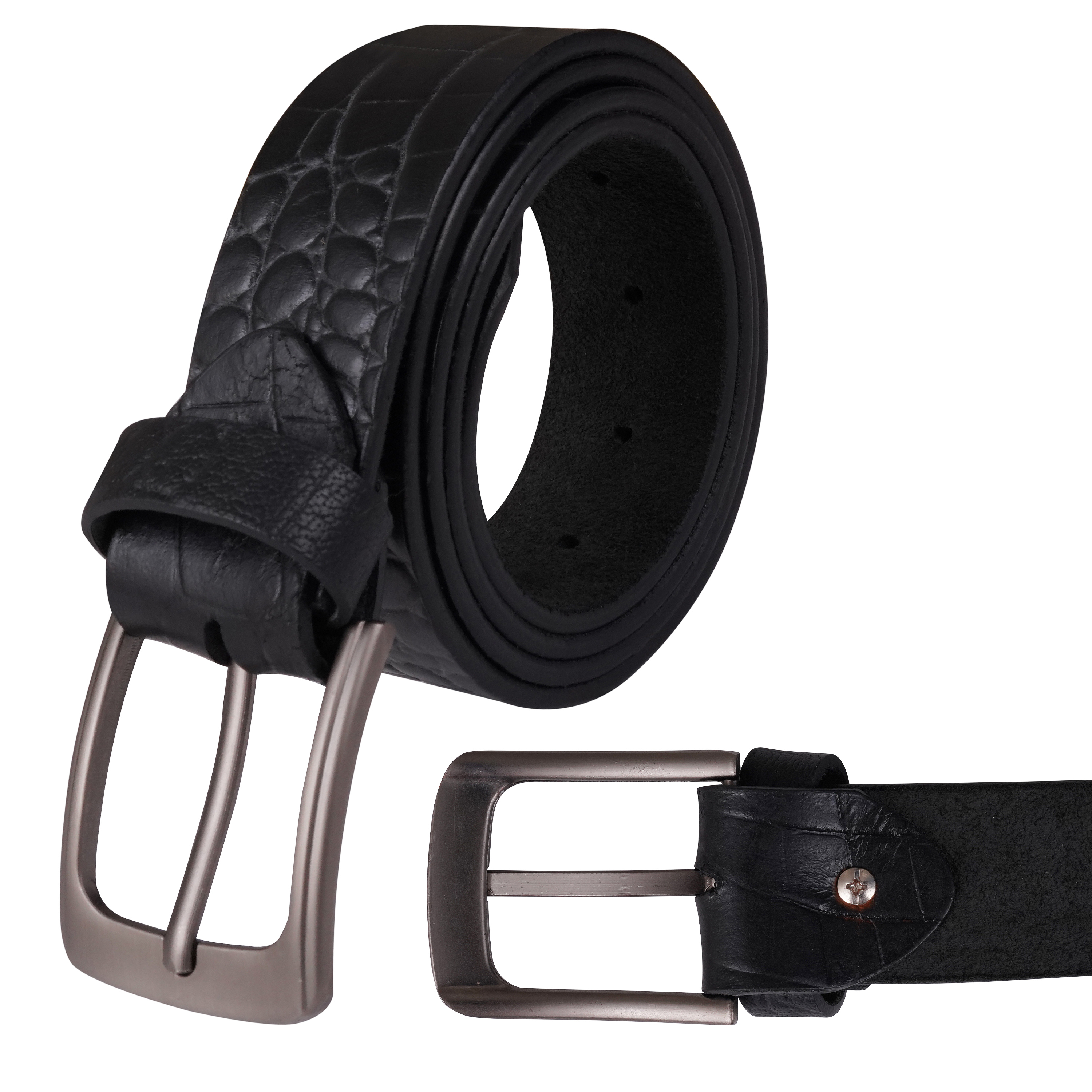 Crocodile Leather Belt - Men's
